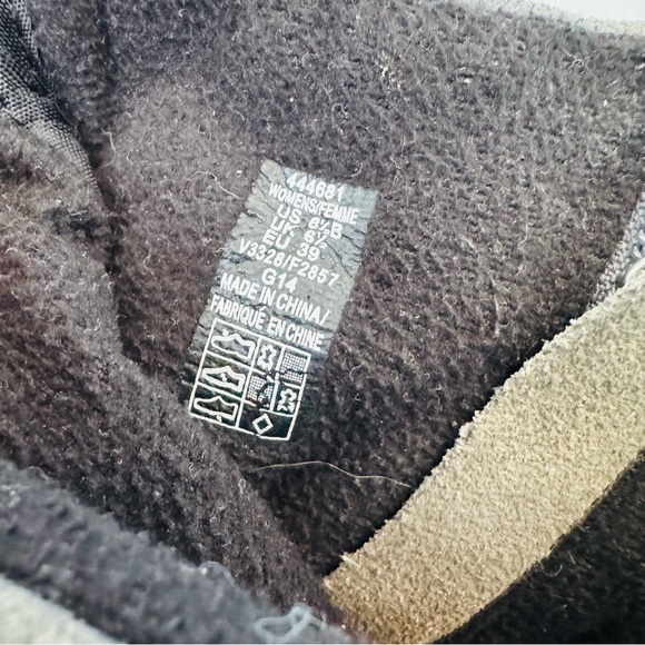 Lands End Boots green quilted and grey suede size 8.5 US - Picture 6 of 14